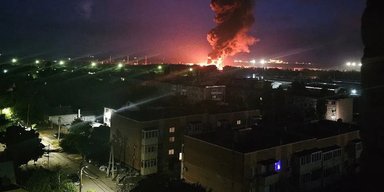 Знищено 4 резервуари: розвідка Британії показала наслідки ударів по нафтобазі в Енгельсі