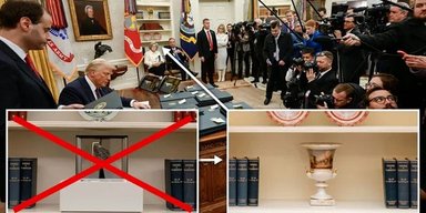 Подарунок із Місяця прибрали з кабінету Трампа в Білому домі: невже Маск і Марс перемогли (фото)