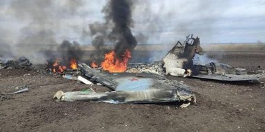 "Самолет горит!": бойцы 110-й ОМБр сбили российский Су-25 и сняли это на камеру (видео)