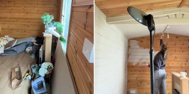 Женщина превратила старый сарай в "домик для уединения" (фото)