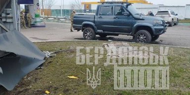 Взрывчатку сбросили с коптера: в Бердянске партизаны взорвали авто оккупантов (фото)