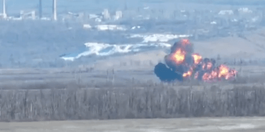 ВСУ под Торецком уничтожили российский Су-25 и вертолет (видео)