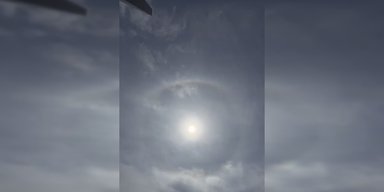 Яскраве коло навколо Сонця: у Києві зафіксували оптичний феномен (фото)