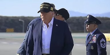 Губернатор Калифорнии поцеловал Меланию Трамп: в чем заподозрили первую леди (видео)