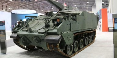 BAE Systems показала новый самоходный миномет AMPV MTMS со 120-мм орудием (фото)