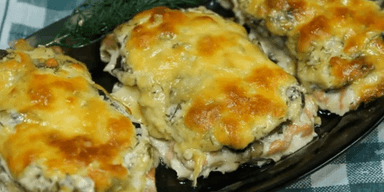 Рыба, запеченная с картофелем, грибами и сыром: простой рецепт вкусного обеда