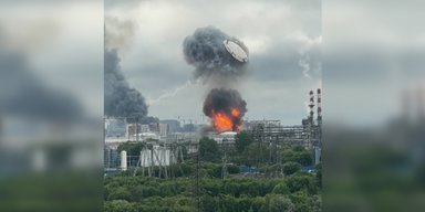 Момент потрапив на відео: вибух на Московському НПЗ міг спричинити російський "Панцир", — ЗМІ