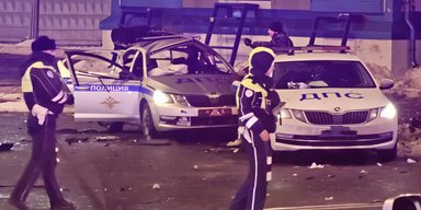В центре Москвы взорвали автомобиль ДПС: погиб лейтенант, подробности инцидента (видео)