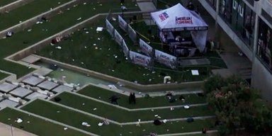 Убийство Чарли Кирка: дрон зафиксировал последствия стрельбы в кампусе (фото)