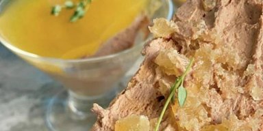 Печінковий паштет із яблучним желе: красивий і простий рецепт