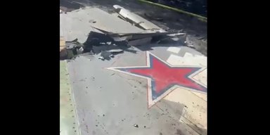 В Донецкой области сбили российский боевой самолет: подробности инцидента (видео)