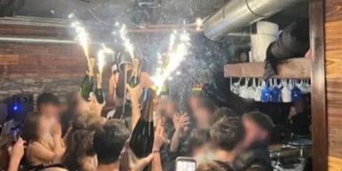 Пожар в швейцарском баре: в сети показали момент начала трагедии (видео)