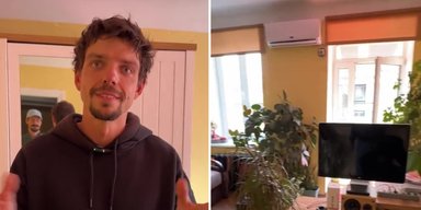 Ванна на кухне: мужчина показал свою квартиру в Киеве размером 24 "квадрата" (фото)