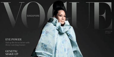 Люси Лью в шикарных нарядах Balenciaga украсила обложку сингапурского Vogue (фото)