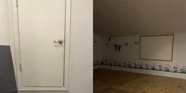 "Мне страшно": женщина нашла жуткую потайную комнату в новом доме сестры (видео)