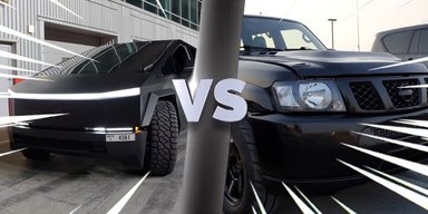 Старий непримітний Nissan Patrol переміг Tesla Cybertruck у перегонах по прямій (відео)