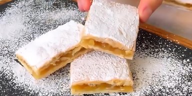 Рецепт яблочного пирога с тонкими коржами: получается всегда (видео)