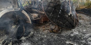 Біля Нової Каховки БПЛА знищили станцію тропосферного зв'язку РФ, — соцмережі (фото)