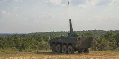 Армия США показала возможности 120-мм башенной минометной системы Patria NEMO (видео)
