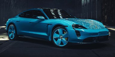 Електромобіль Porsche Taycan перетворили на витвір мистецтва (фото)