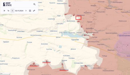 Бои на Донбассе, Курахово, карта боев, DeepState, 3 ноября, ВС РФ