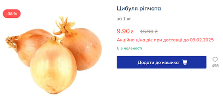 цибуля, ціни на цибулю