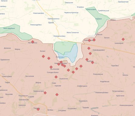 карта боев в Украине