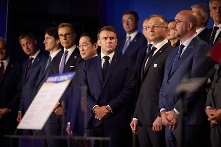 Вашингтоський саміт НАТО, Український компакт, Макрон, Шарль Мішель, Анджей Дуда