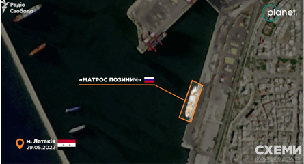 Украинское зерно Россия кража поставки урожай продукция Сирия Крым склады