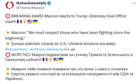 Встреча Зеленского и Трампа, США, 28 февраля, Макрон
