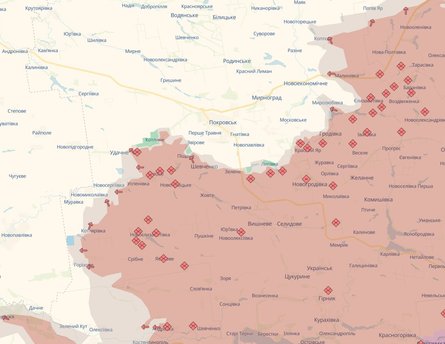 лінія фронту на Новопавлівському напрямку 22 червня