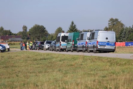 Місце падіння дрона в Мнішкуві