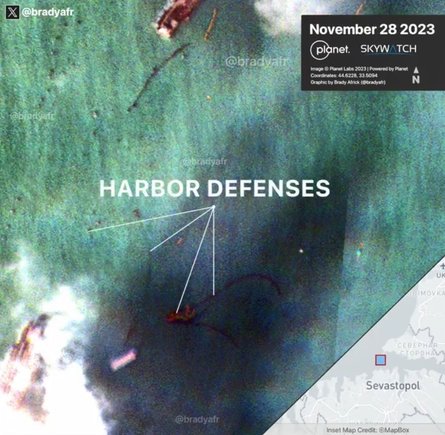 Вход в Севастопольскую бухту 28 ноября