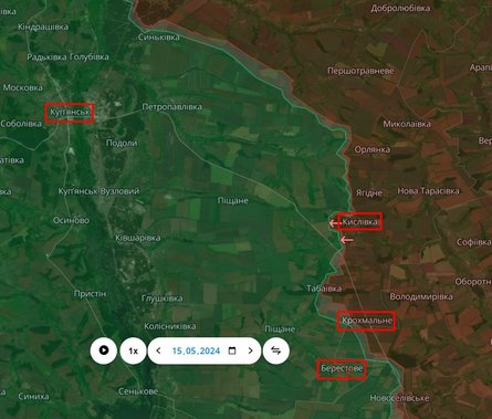 Наступление на Харьков, карта 15 мая, Купянск