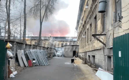 Пожежа у Москві, новини Москви, пожежа, Росія, новини Росії, машинобудівний завод,  машинобудівний завод Чернишова