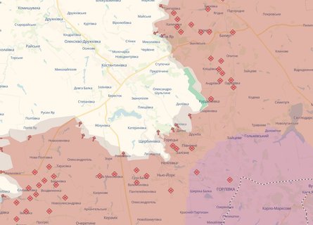 лінія фронту під Торецьком 29 червня