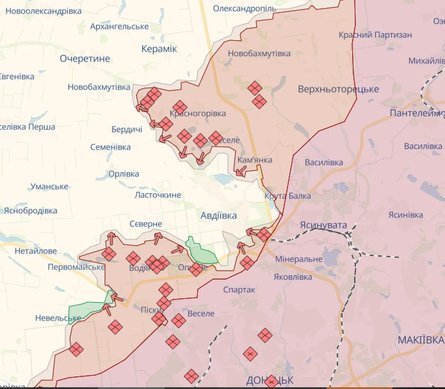 карта Авдеевка