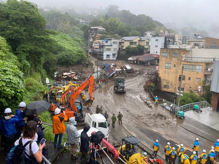 атами, япония, оползень