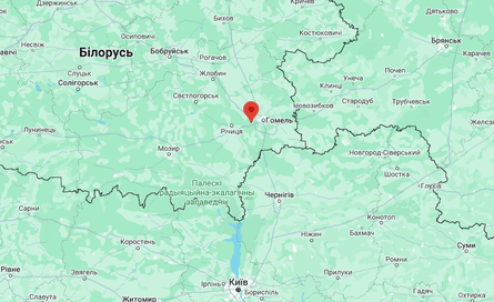 військове містечко, Білорусь, карта