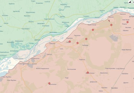 карта бойових дій в Україні