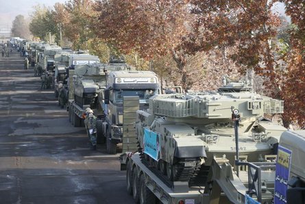 Иран, Азербайджан, бронетехника, граница, война в Карабахе