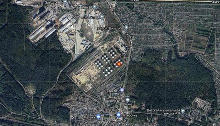 Удар по РФ, Пензенська область, 13 листопада, нафтобаза, карта