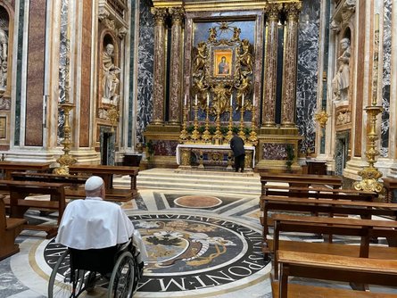 Папа часто відвідував базиліку