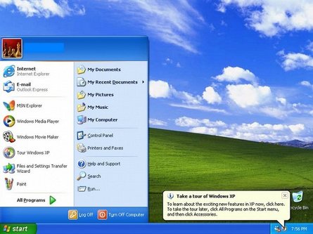 Windows XP, еволюція ОС Windows, інтерфейс Windows