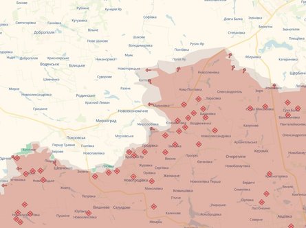 лінія фронту під Покровськом 29 червня