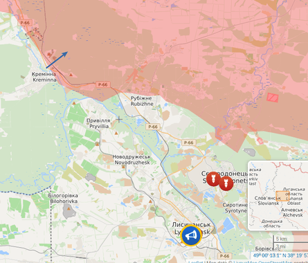 бои за северодонецк, бои в зоне оос, бои в районе кременная
