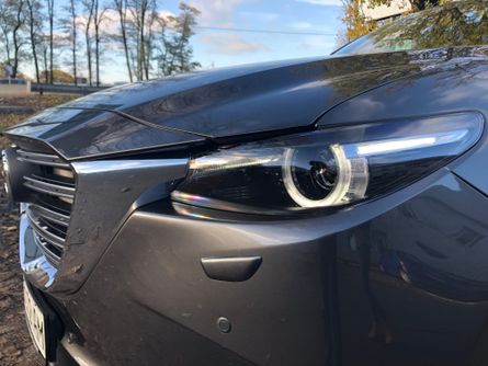 Мазда СХ-9, передняя фара, фото