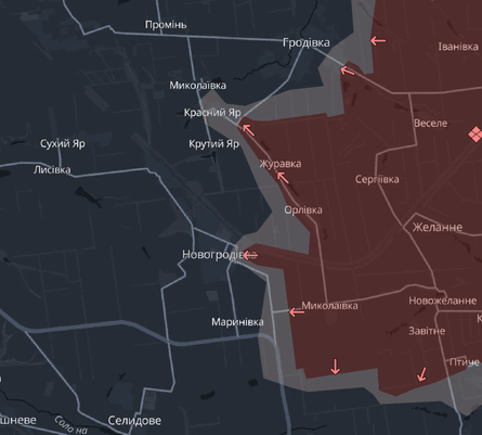 Карта боевых действий