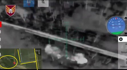 Робота дрона поблизу Дачного у Дніпропетровській області