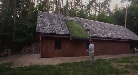 Хижина в лесу, ремонт, дом в лесу, переделал хижину в бункер, экологичное жилище, заброшенная хижина, заброшенный дом,